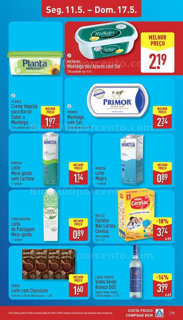 Antevisão Folheto ALDI Promoções de 11 a 17 maio